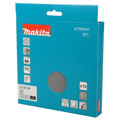 Makita D-78748 Netzschleifmittel 150mm A240 EN