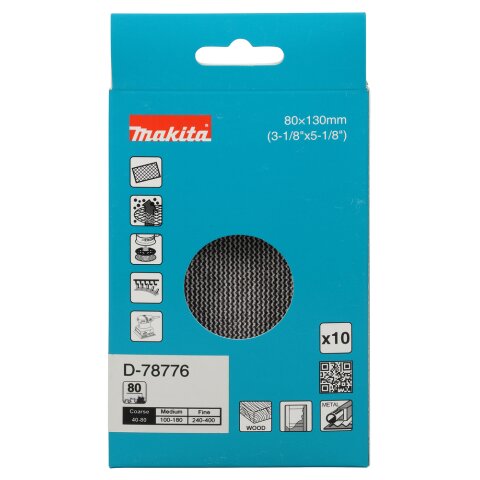 Makita D-78776 Netzschleifmittel 80x130mm A80 EN