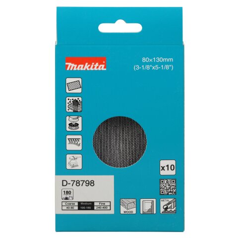 Makita D-78798 Netzschleifmittel 80x130 A180 EN