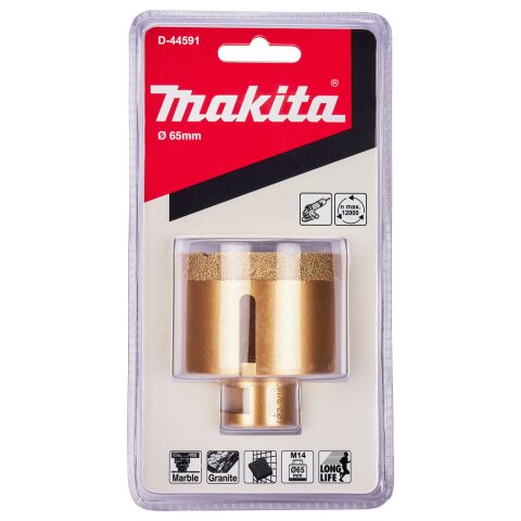 Makita D-44591 Diamant-Hohlbohrkrone 65mm M14