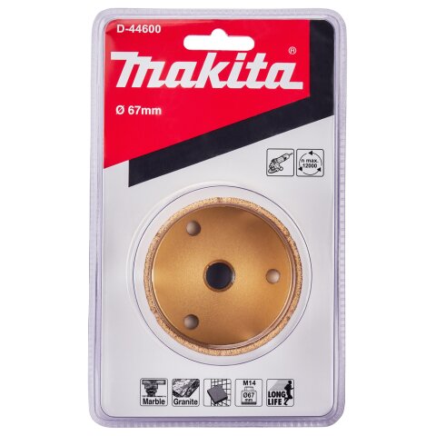 Makita D-44600 Diamant-Hohlbohrkrone 67mm M14