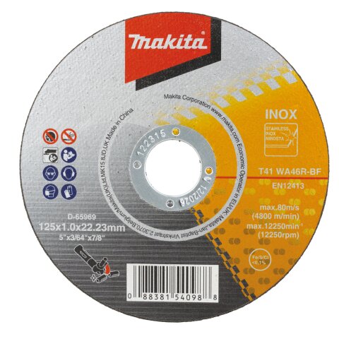 Makita D-65969-50 Trennscheibe 125x1,0mm INOX EN