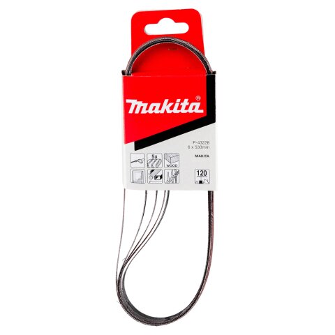 Makita P-43228 Schleifband 6mm K120 5Stk