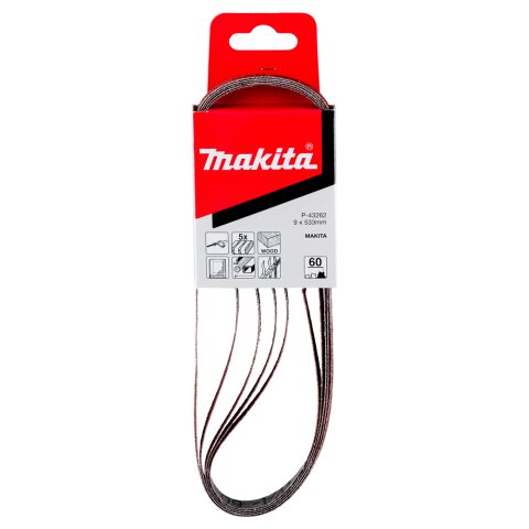 Makita P-43262 Schleifband 9mm K60 5Stk