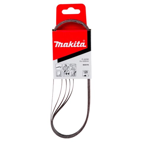 Makita P-43290 Schleifband 9mm K120 5Stk