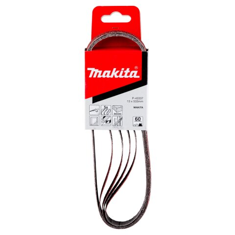 Makita P-43337 Schleifband 13mm K60 5Stk EN