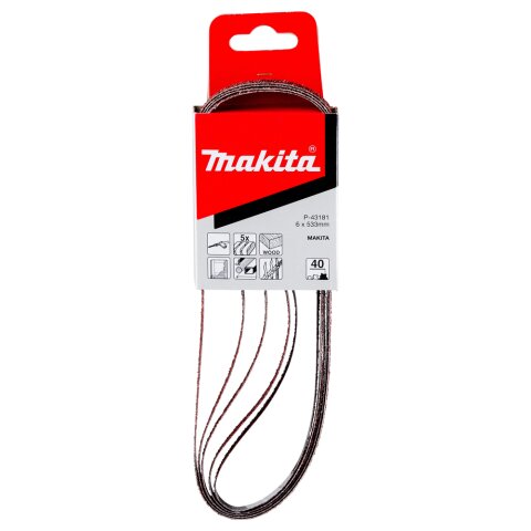 Makita P-43181 Schleifband 6mm K40 5Stk