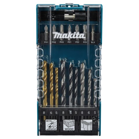 Makita D-74887 Bohrer- Bit-Set 17-tlg. EN