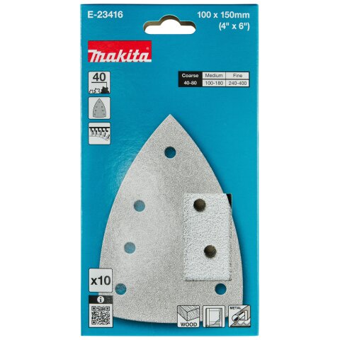 Makita E-23416 Schleifpapier Farbe 100x150 A40 EN