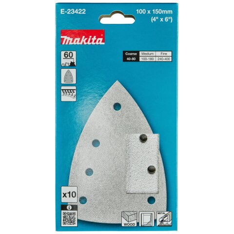 Makita E-23422 Schleifpapier Farbe 100x150 A60 EN