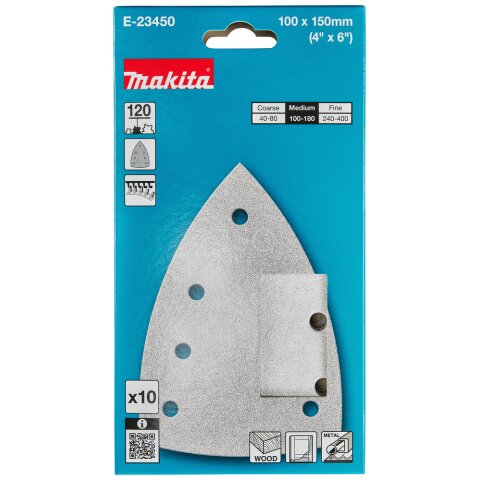 Makita E-23450 Schleifpapier Farbe 100x150 A120 EN