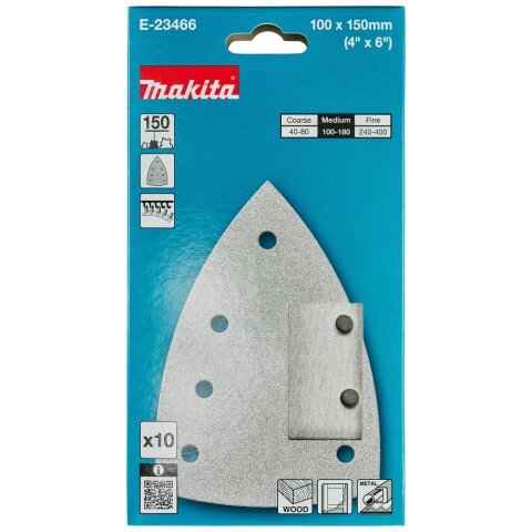 Makita E-23466 Schleifpapier Farbe 100x150 A150 EN