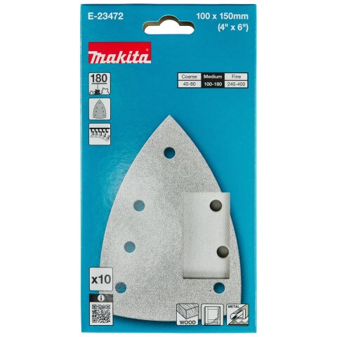 Makita E-23472 Schleifpapier Farbe 100x150 A180 EN