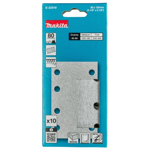 Makita E-23519 Schleifpapier Farbe 80x130 A80 EN