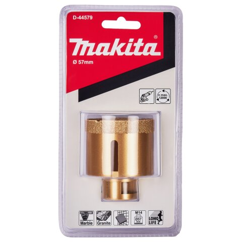 Makita D-44579 Diamant-Hohlbohrkrone 57mm M14 EN