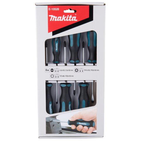 Makita E-10528 Schraubendreher-Set 6-tlg EN