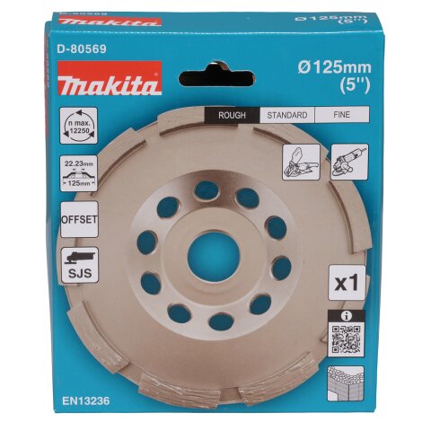 Makita D-80569 Schleiftopf 125mm grob EN