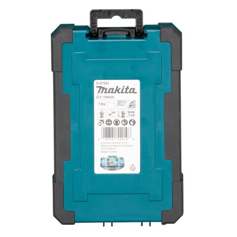 Makita D-67561 Bohrer-Set HSS-Co 19tlg. EN