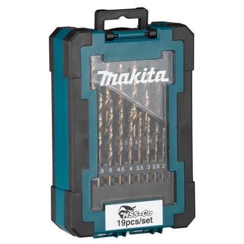 Makita D-67561 Bohrer-Set HSS-Co 19tlg. EN