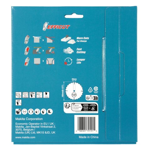 Makita B-62985-2 EFFICUT Sägeb.165x20x25Z 2Stk. EN
