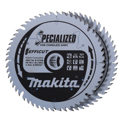 Makita B-57336-2 EFFICUT Sägeb.165x20x56Z 2Stk. EN