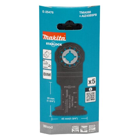 Makita E-25476 Tauchsägebl. 45mm TMA088 5Stk. EN