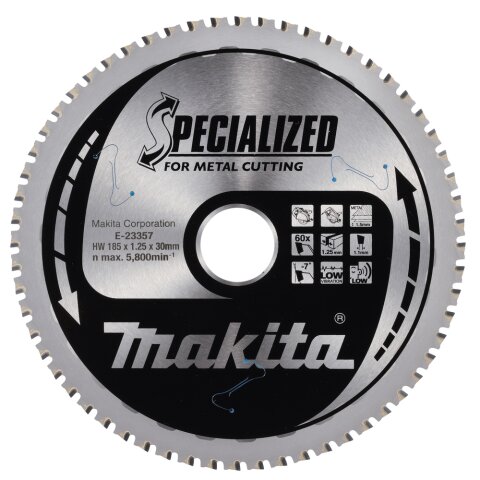 Makita E-23357 HM Metallsägeblatt 185x30x60Z