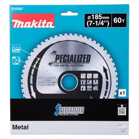 Makita E-23357 HM Metallsägeblatt 185x30x60Z