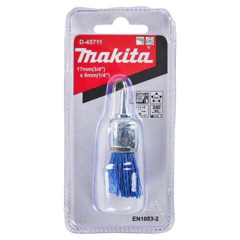 Makita D-45711 Pinselbürste Ø17mm Nylon fein EN
