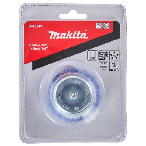 Makita D-45543 Topfbürste Ø63mm Nylon fein EN