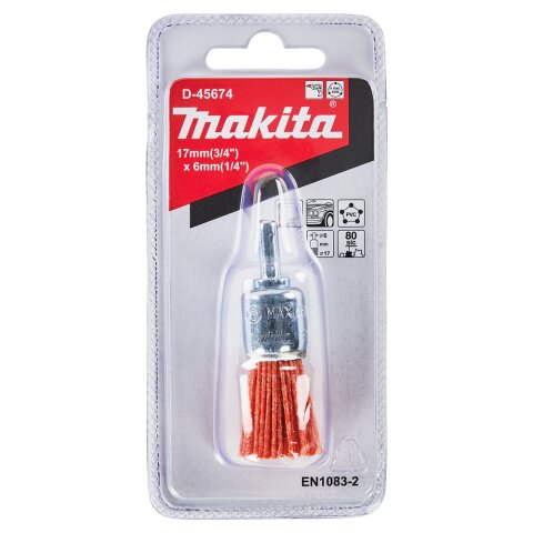 Makita D-45674 Pinselbürste Ø17mm Nylon grob EN