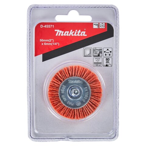 Makita D-45571 Rundbürste Ø50mm Nylon grob EN