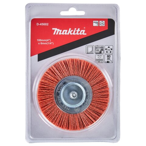 Makita D-45602 Rundbürste Ø100mm Nylon grob EN