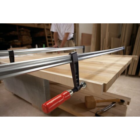 Bessey 500x120mm "TGK50" Temperguss-Schraubknecht TGK mit bewährtem Holzgriff EN