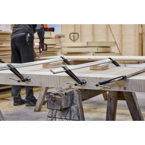 Bessey 3.000x120mm "TGK300K" Temperguss-Schraubknecht TGK mit Knebelgriff