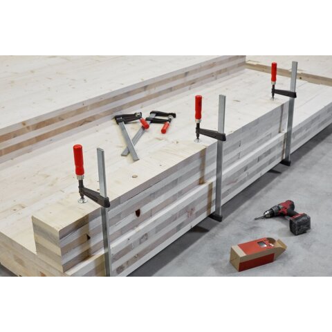 Bessey 2.000x120mm "TGKR200" Temperguss-Schraubknecht TGKR mit bewährtem Holzgriff