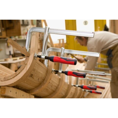 Bessey 100x60mm "GZ10-2K" Ganzstahl-Schraubzwinge GZ mit 2-Komponenten-Kunststoffgriff EN