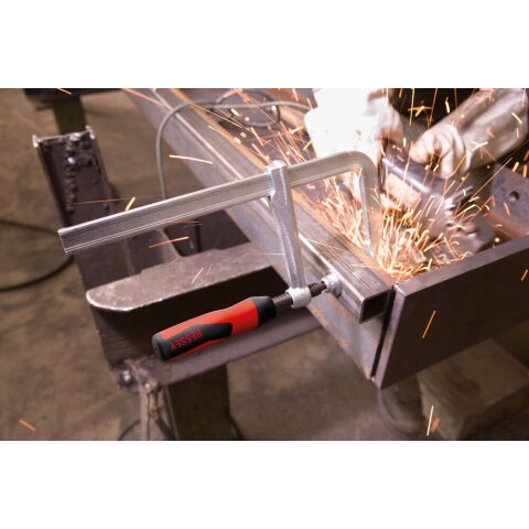 Bessey 100x60mm "GZ10-2K" Ganzstahl-Schraubzwinge GZ mit 2-Komponenten-Kunststoffgriff EN