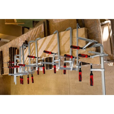 Bessey 800x120mm "GZ80-12-2K" Ganzstahl-Schraubzwinge GZ mit 2-Komponenten-Kunststoffgriff