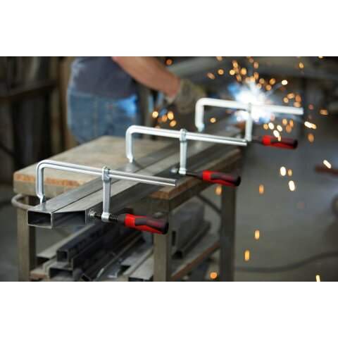 Bessey 500x120mm "GZ50-2K" Ganzstahl-Schraubzwinge GZ mit 2-Komponenten-Kunststoffgriff EN