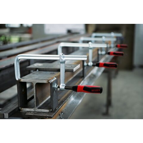 Bessey 500x120mm "GZ50-2K" Ganzstahl-Schraubzwinge GZ mit 2-Komponenten-Kunststoffgriff EN