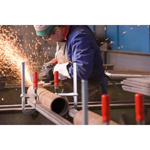 Bessey 800x120mm "GZ80" Ganzstahl-Schraubzwinge GZ mit bewährtem Holzgriff EN