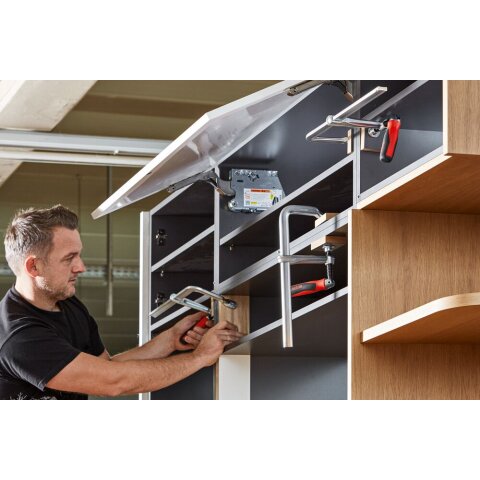 Bessey 400x120mm "GZ40-12KG" Ganzstahl-Schraubzwinge GZ mit Klappgriff EN