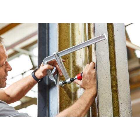 Bessey 600x120mm "GZ60-12KG" Ganzstahl-Schraubzwinge GZ mit Klappgriff EN