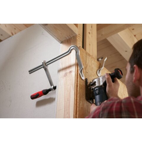 Bessey 160x80mm "GM16Z-2K" OMEGA-Schraubzwinge GMZ mit 2-Komponenten-Kunststoffgriff