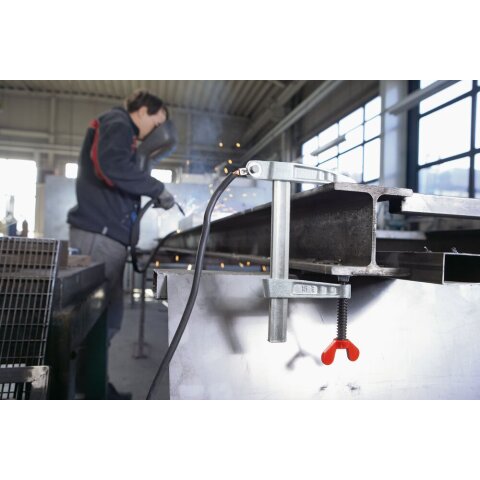 Bessey 150x80mm "TP-1F-RK" Polschweißzwinge LP / TP mit Flügelschraube EN