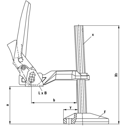 Bessey 240x140mm "BS5N" Maschinentischspanner BS EN