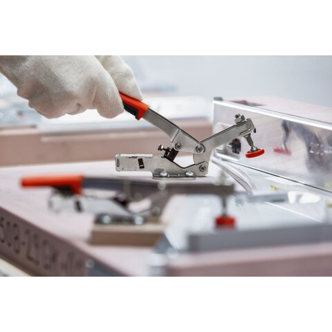 Bessey "STC-HH50SB" Waagrechtspanner mit offenem Arm und waagrechter Grundplatte STC-HH