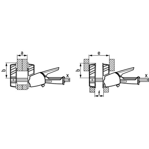 Bessey 300x85mm "DUO30-8" Einhandzwinge DuoKlamp DUO EN