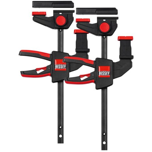 Bessey 150x60mm "EZR15SET" Einhand-Tischzwinge für Führungsschienen EZR